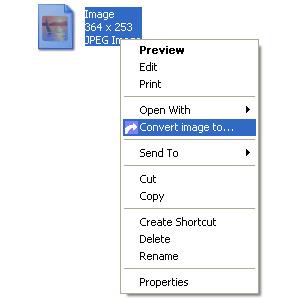 Image of Right click menu on a image